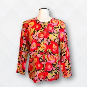 🌸 Isaac Mizrahi Floral Cardigan Sweater – Size S | NWOT 🌸